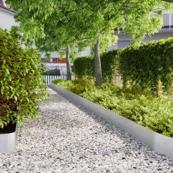 vidaXL Zālāju apmales 30 gab 20x103 cm cinkots tērauds