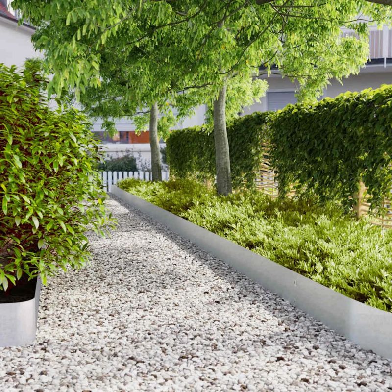 vidaXL Zālāju apmales 30 gab 20x103 cm cinkots tērauds