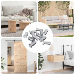 vidaXL Skrūve 10909 pcs Sudraba M6 x 12 mm Dzelzs