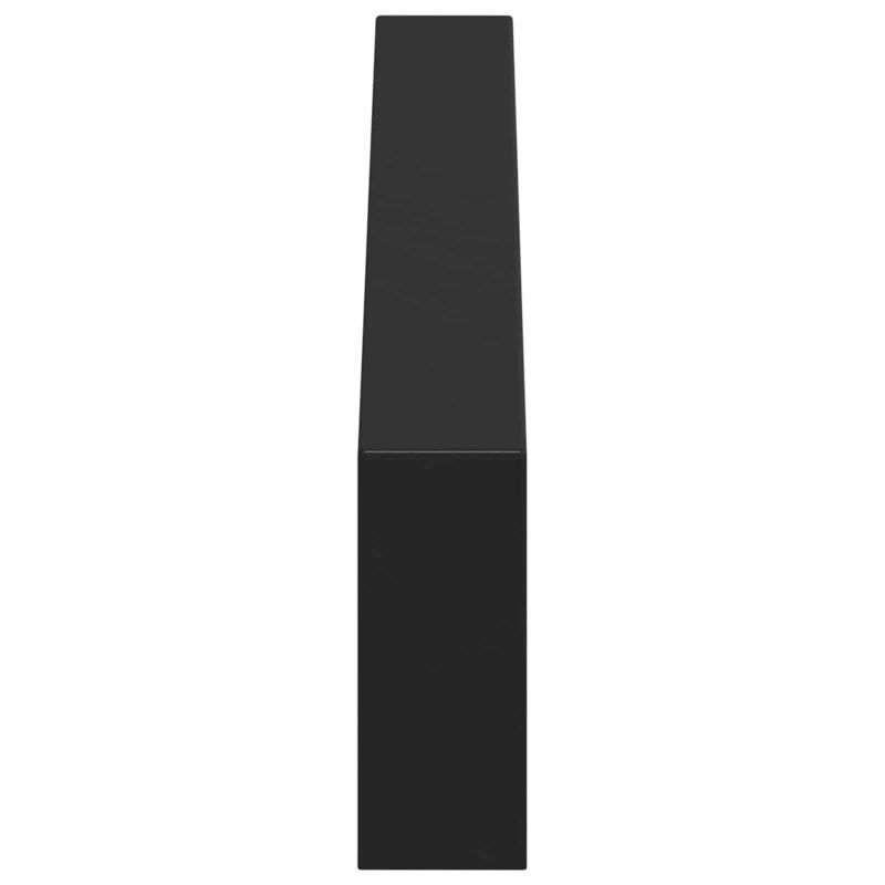 vidaXL Mēbeļu kājas 2 pcs Melna 436 x 40,5 x 100 mm Dzelzs