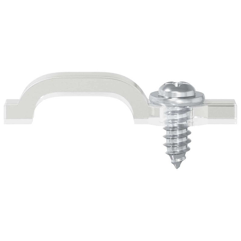 vidaXL LED līstes klipi 2 pcs Caurspīdīgs 23,8 x 7,3 x 4,3 mm