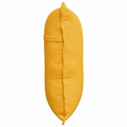 vidaXL Atpakaļ spilvens Gaiši dzeltena 60 x 50 cm Korduroja audums