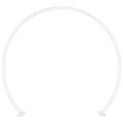 vidaXL Kāzu arka Balts 223 x 45 x 201 cm Tērauds