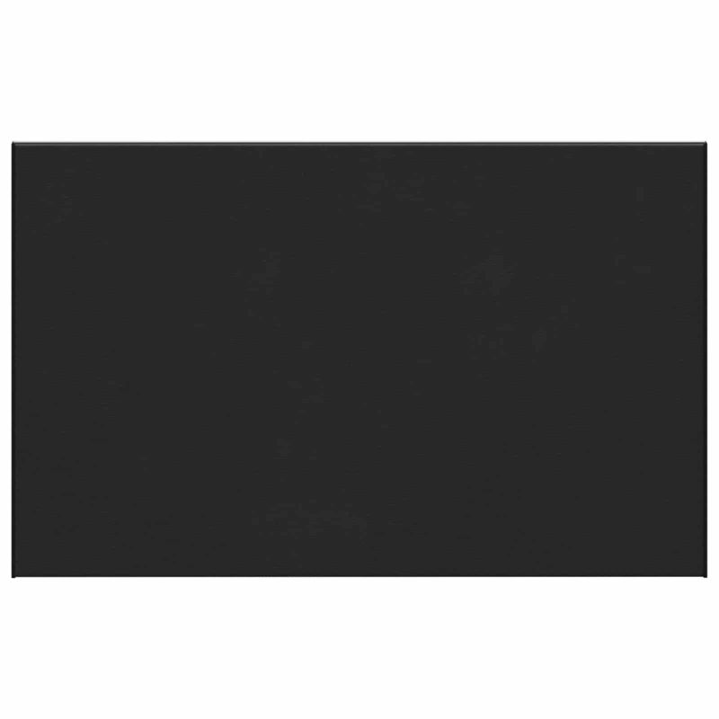 vidaXL Logu palodze Melns ar koka tekstūru 100 x 50 x 4,5 cm PVC