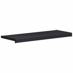 vidaXL Logu palodze Antracīts ar koka tekstūru 100 x 30 x 4,5 cm PVC