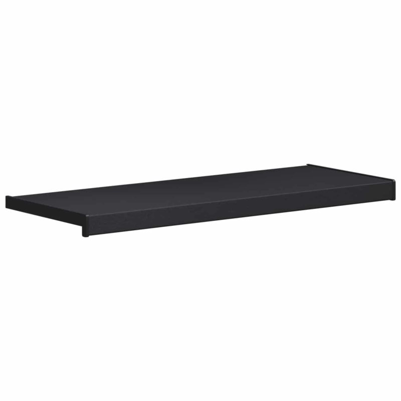 vidaXL Logu palodze Antracīts ar koka tekstūru 100 x 30 x 4,5 cm PVC
