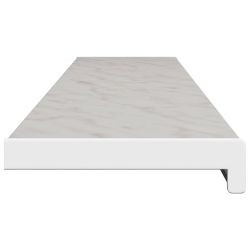 vidaXL Logu palodze Marmora teksts -enure 120 x 25 x 4,5 cm PVC