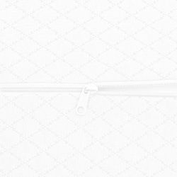 vidaXL Kāju Spilvens Vienkrāsains Balts 52 x 20 x 12 cm