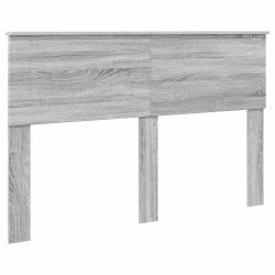 vidaXL Gultas rāmis Pelēks Sonoma 150 x 200 cm Inženieru koks