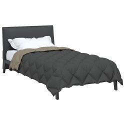 vidaXL Ziemas gultas sega Gaiši pelēks un antracīts 200 x 155 cm
