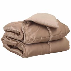 vidaXL Pilnas gada sega Zelts 220 x 240 cm Satīns un mikrošķiedra