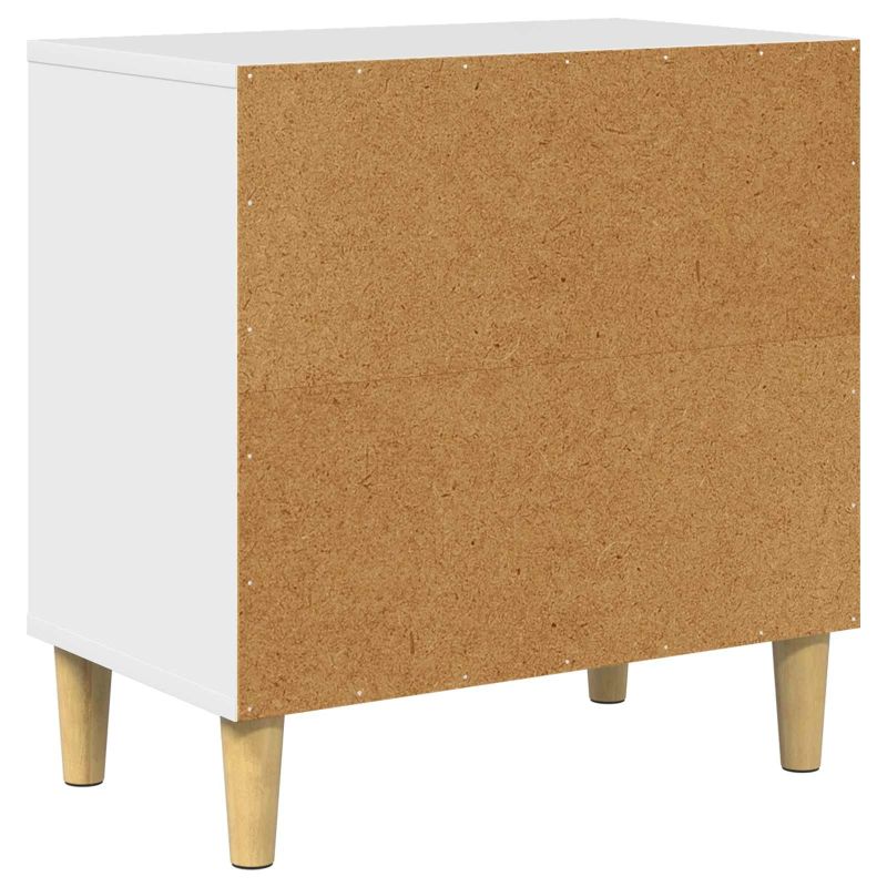 vidaXL Kaķu māja Spīdīga Balta 51 x 30 x 52 cm Inženierijas koks