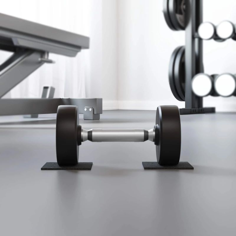 vidaXL Gumijas spilventiņš Melna Gumija