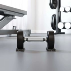 vidaXL Gumijas rullis Melna Gumija