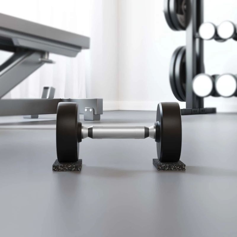 vidaXL Gumijas rullis Melna Gumija