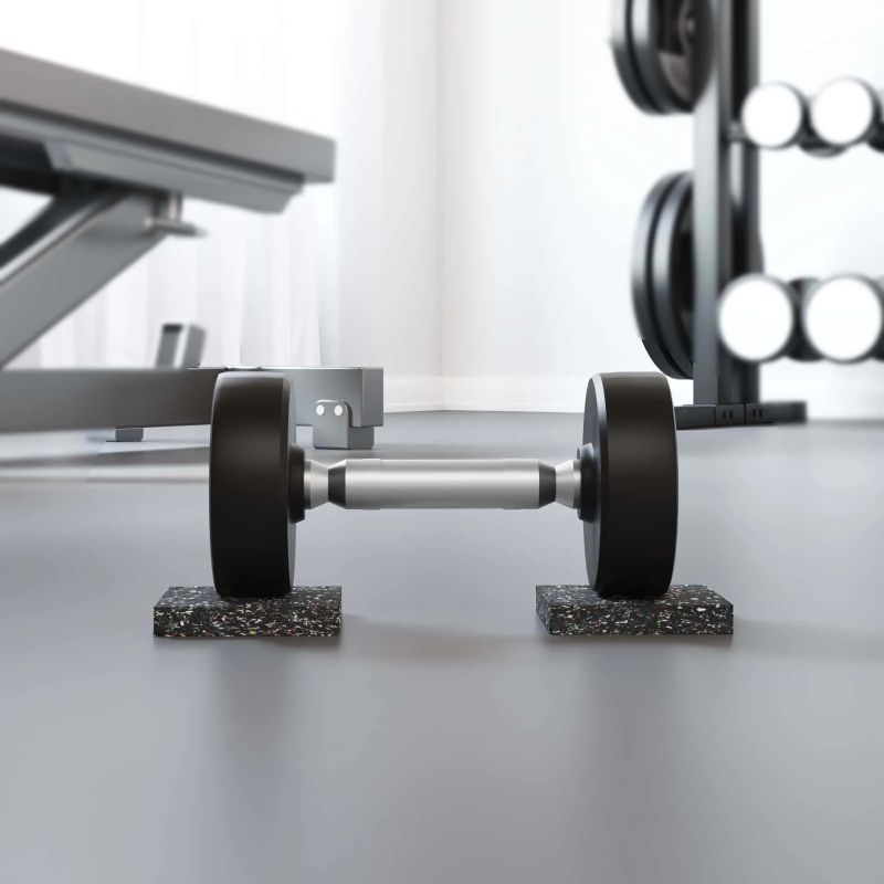 vidaXL Gumijas rullis Melna Gumija