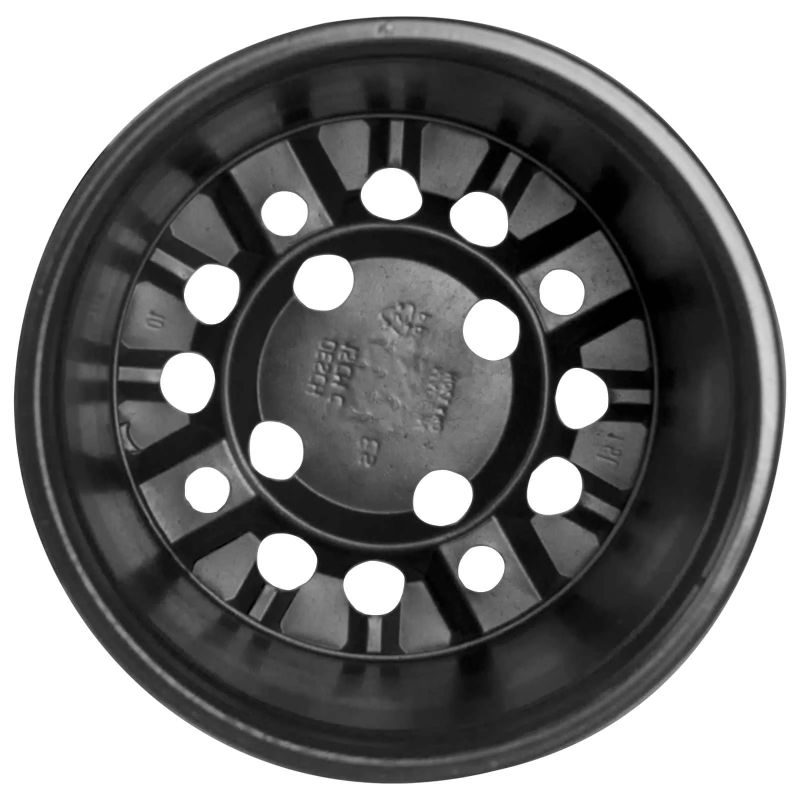 vidaXL Ziedu pods 50 pcs Melna DIA 15 x 13 cm Plastmasa