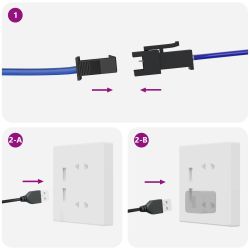 vidaXL LED stripa 4 pcs Melna un caurredzama 400 x 0,8 x 0,3 cm