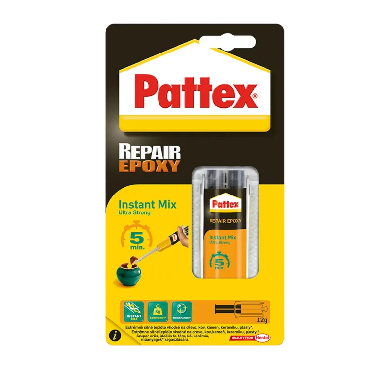 Līme epoksīda Moment Pattex Repair Epoxy 5 min, 0.011 l