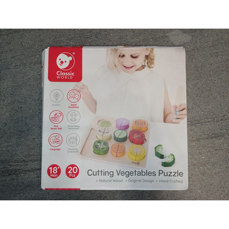 Nocenota prece - Koka puzle - dārzeņu griešanas komplekts