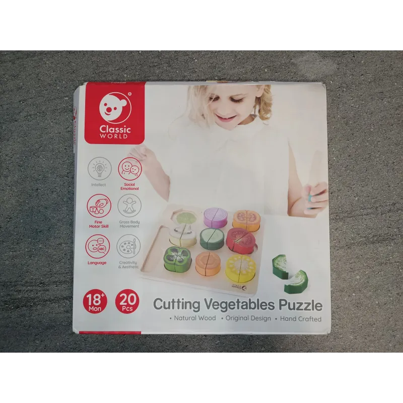 Nocenota prece - Koka puzle - dārzeņu griešanas komplekts