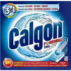 Calgon Powerball ūdens mīkstinātājs - atkaļkotājs veļas mašīnām, tabletes 17gab