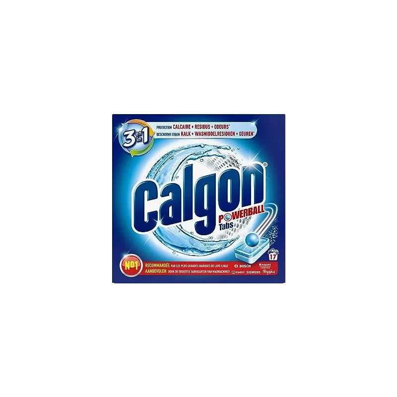 Calgon Powerball ūdens mīkstinātājs - atkaļkotājs veļas mašīnām, tabletes 17gab
