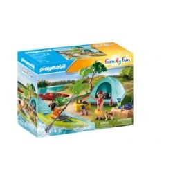 PLAYMOBIL CAMPING Kempingas su laužaviete 71425