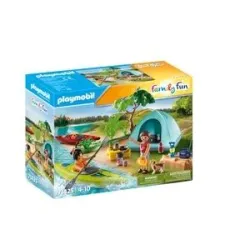 PLAYMOBIL CAMPING Kempingas su laužaviete 71425
