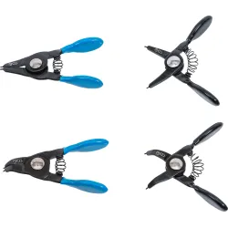 Circlip Pliers Set - for small Circlips - 80 mm - 4 pcs.