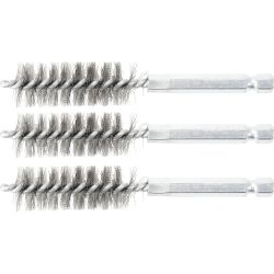 Steel Brush - 16 mm - 6.3 mm ,1-4, Drive - 3 pcs.