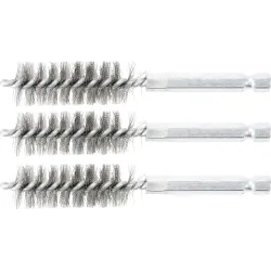 Steel Brush - 16 mm - 6.3 mm ,1-4, Drive - 3 pcs.