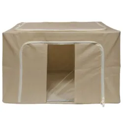 Uzglabāšanas kaste 60x42x39cm ar logu, bēša