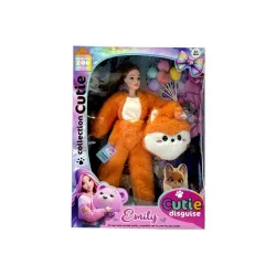 Lėlė Emily With Fox Costume QJ201A, 32 cm