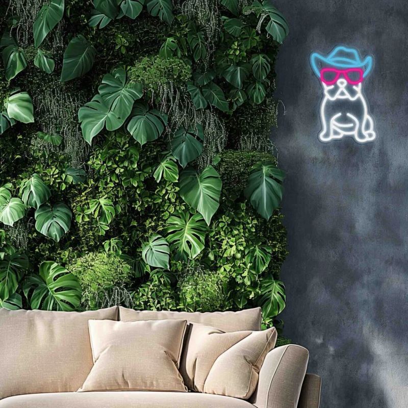 Manta SNL114MT Style Neon Lights BULDOG WITH GLASSES