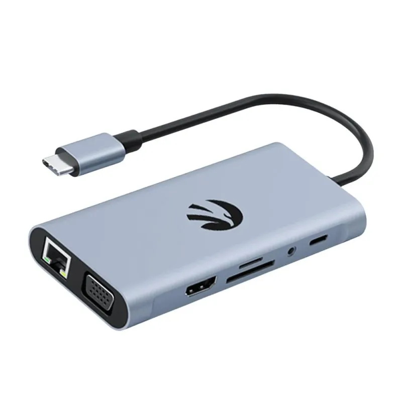 Hawk HW-HUB801 8-in-1 USB-C adapteris