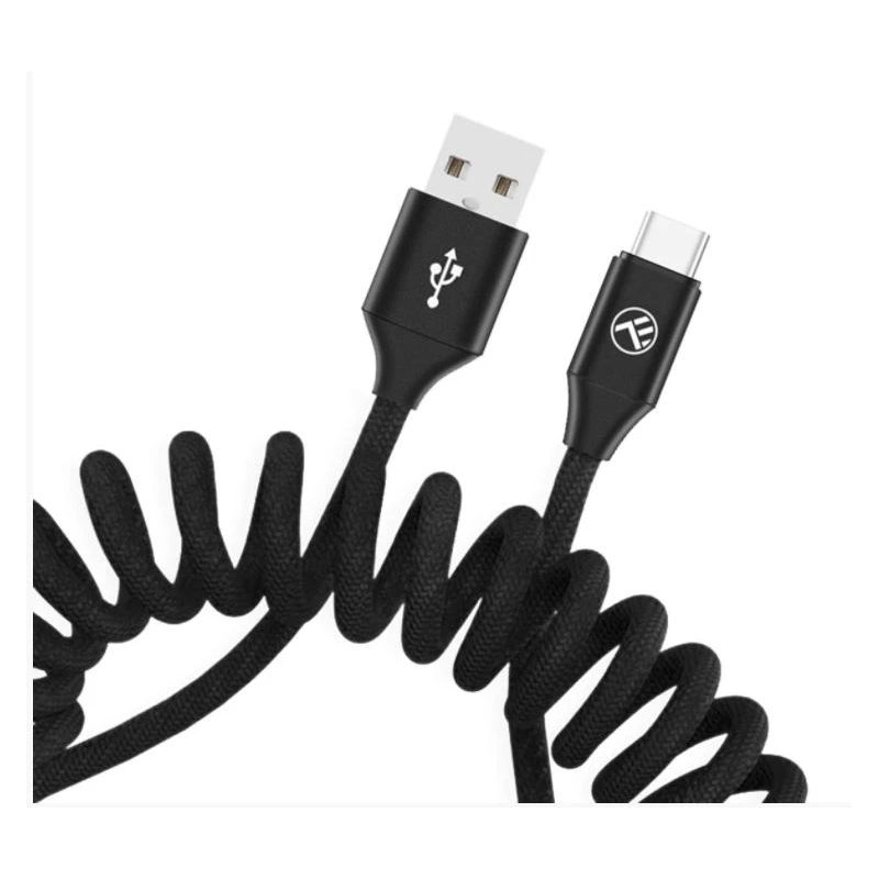 Tellur Data Cable Extendable USB to Type-C 3A 1.8m Black