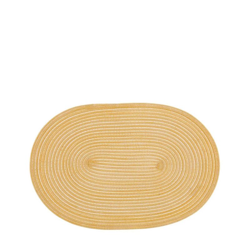 4Living galda paliktnis Heini ovāls 30×45 cm, dzeltens