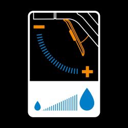 Comfort regulējama laistīšanas pistole, ar priekšējo vadību