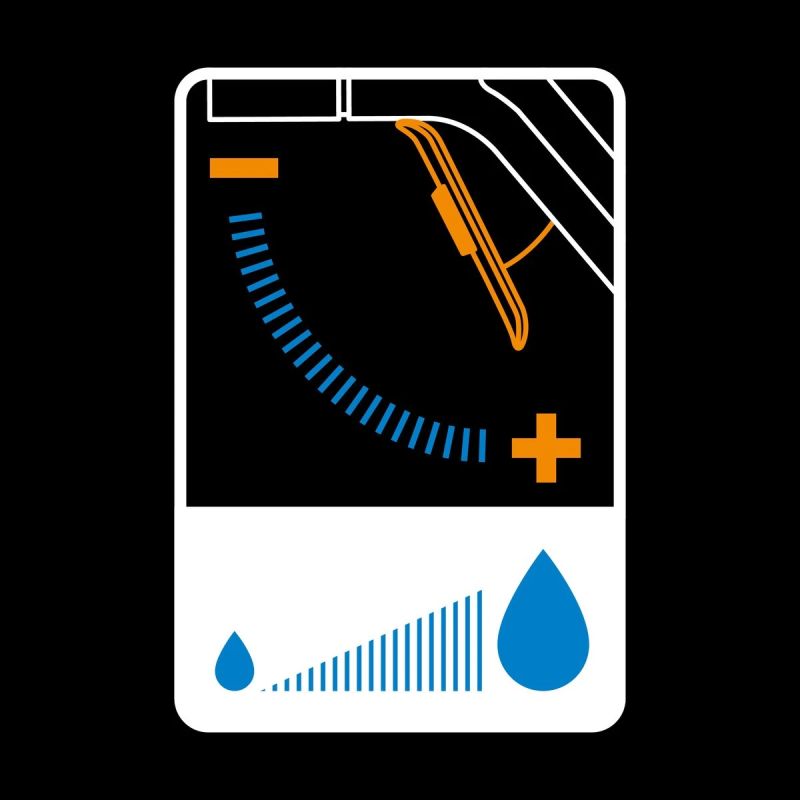 Comfort regulējama laistīšanas pistole, ar priekšējo vadību