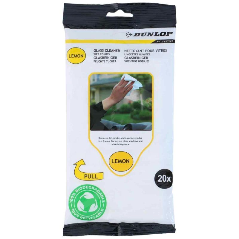 Salvetes mitrās stikla tīrīšanai 20gb