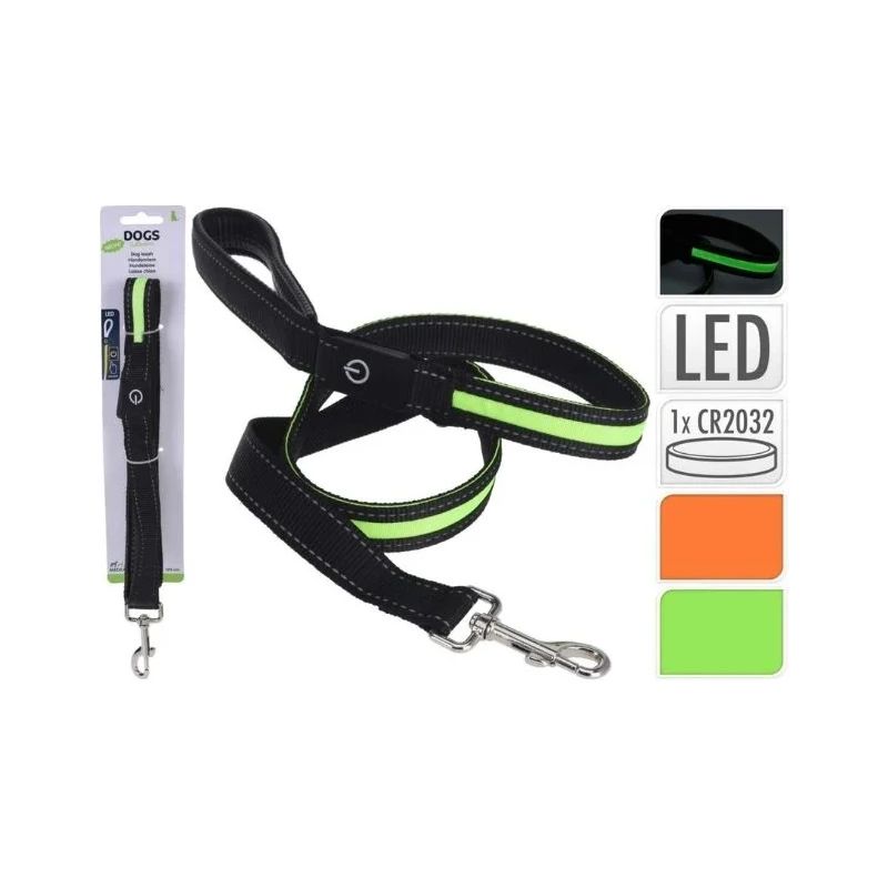 Pavada dzīvnieku ar atstarotāju 120cm LED