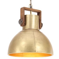 vidaXL griestu lampa, industriāls dizains, misiņa, 25 W, 40 cm, E27