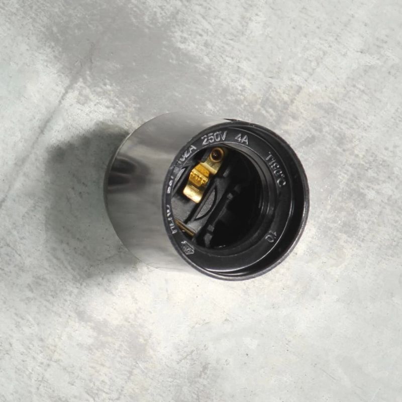 vidaXL griestu lampa, industriāls dizains, sudrabaina, 25 W, 41cm, E27