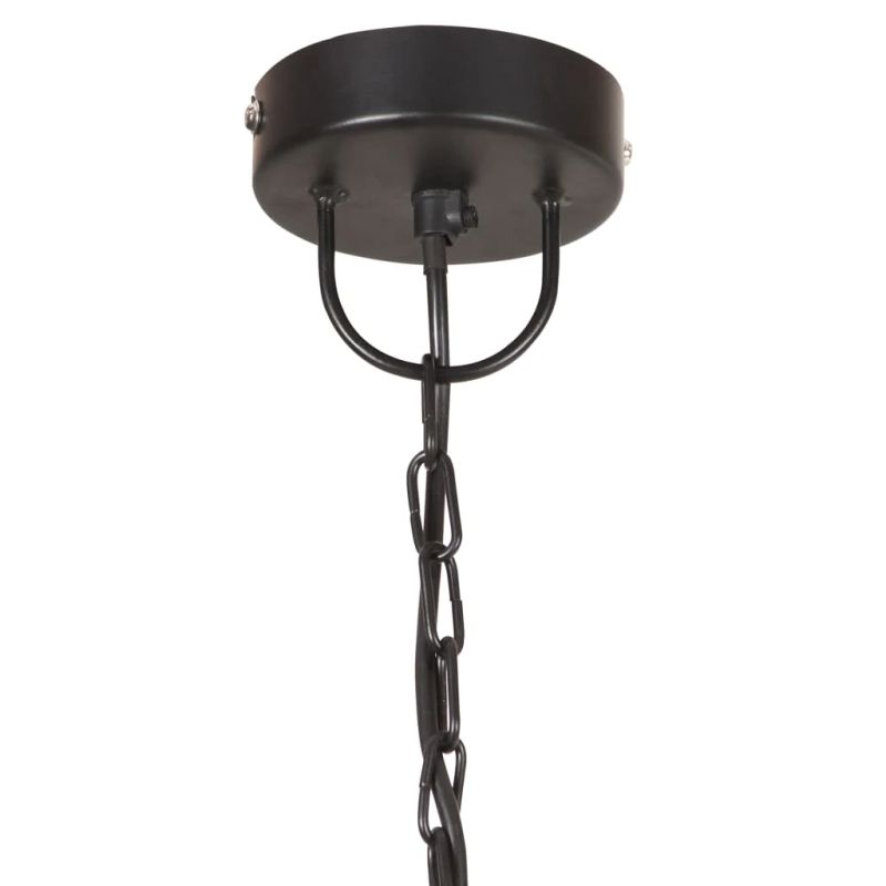 vidaXL griestu lampa, industriāls dizains, melna, 25 W, 41 cm, E27
