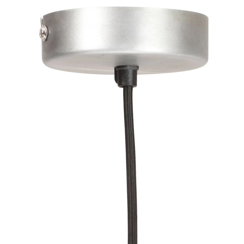 vidaXL griestu lampa, sudraba krāsā, apaļa, 25 W, 28,5 cm, E27