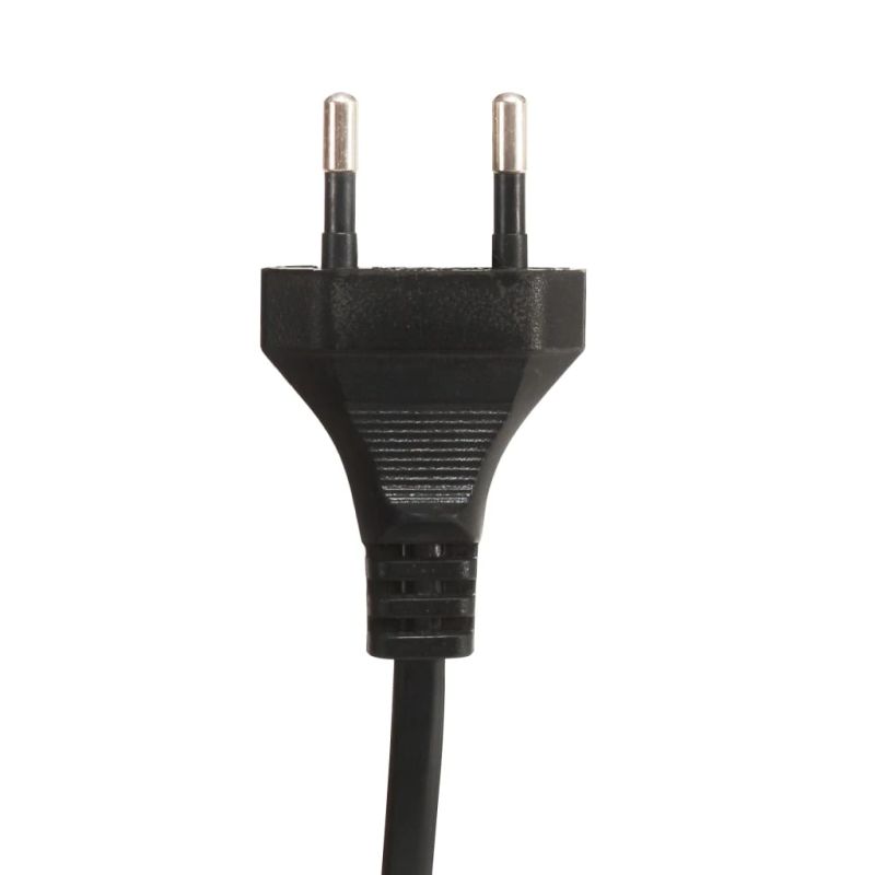 vidaXL grīdas lampa ar 2 abažūriem, misiņa krāsa, E27, čuguns