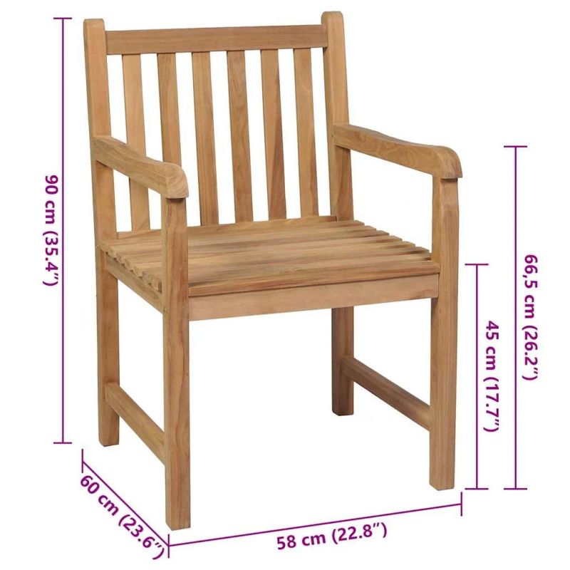 vidaXL dārza krēsli, 8 gab., antracītpelēki matrači, masīvs tīkkoks