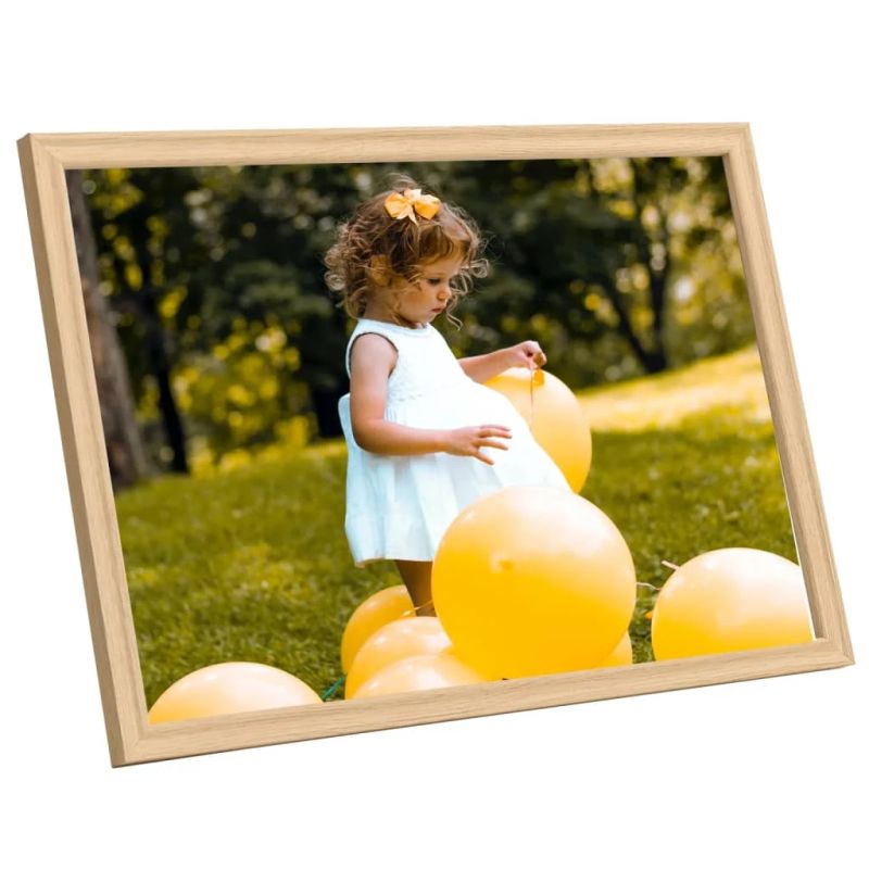 vidaXL foto rāmji, 5 gab., sienai vai galdam, gaiša ozolkoka, 70x90 cm