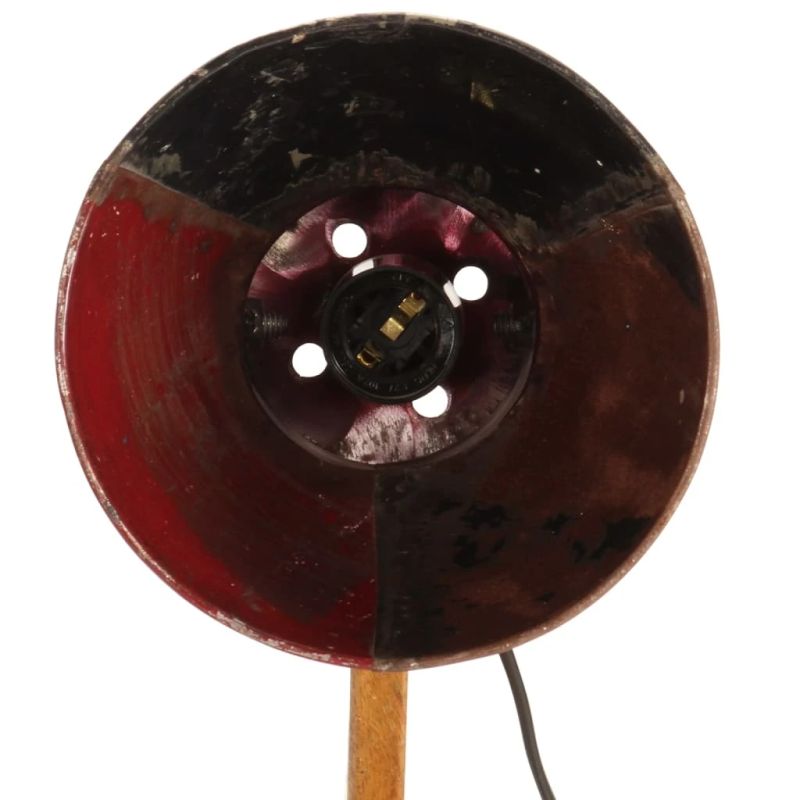 vidaXL Industrial galda lampa Daudzkrāsains apaļš 23x18x95 cm E27